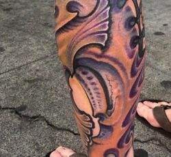 Bionic Leg Tattoo
